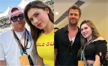 Esposa de Canelo Álvarez lo 'cambia' por 'Thor' en el GP de Abu Dhabi