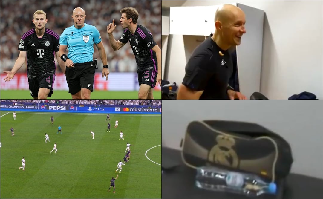 Ésta sería la evidencia que acusa al árbitro polaco de ser madridista. FOTOS: Especiales