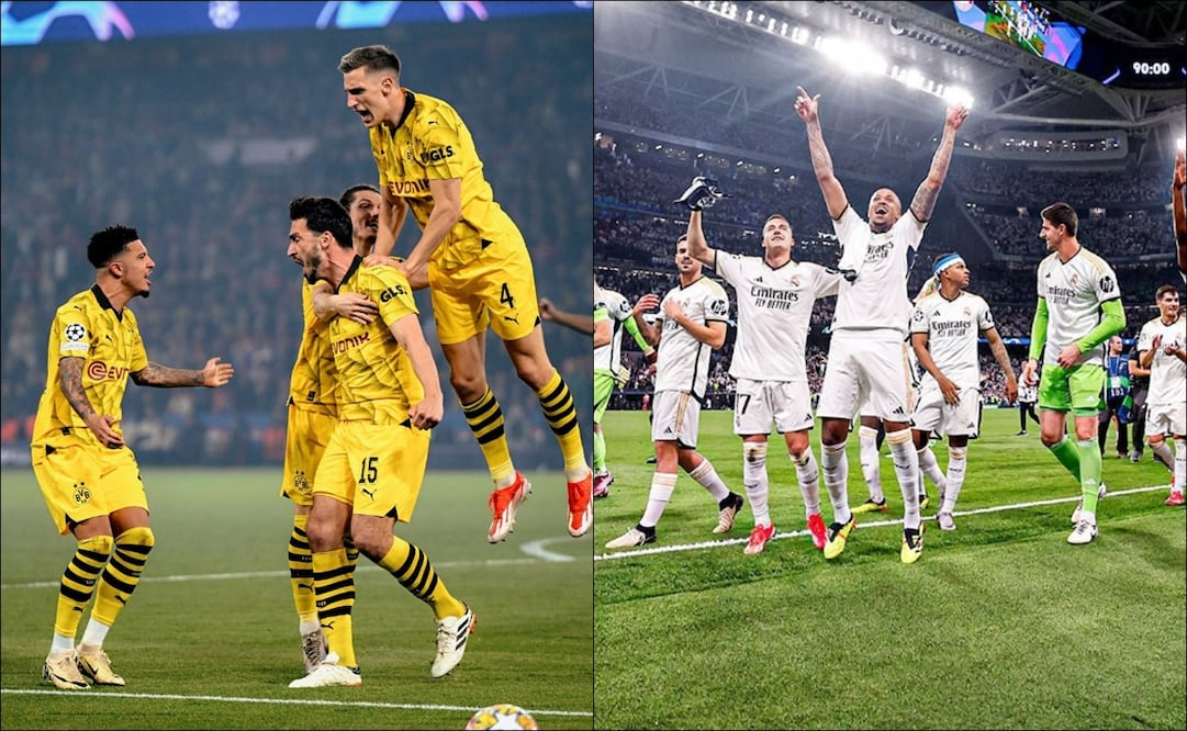 Borussia Dortmund y Real Madrid celebran su pase a la Final de la Champions. FOTO: Especial