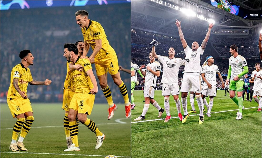 Borussia Dortmund y Real Madrid celebran su pase a la Final de la Champions. FOTO: Especial