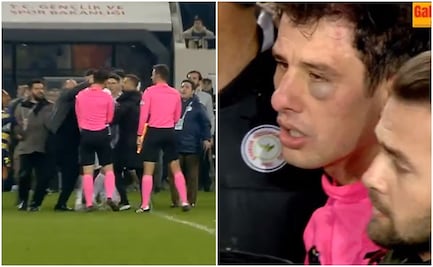 ¡Como en el llano! En Turquía, presidente y directivo de un equipo golpearon a un árbitro