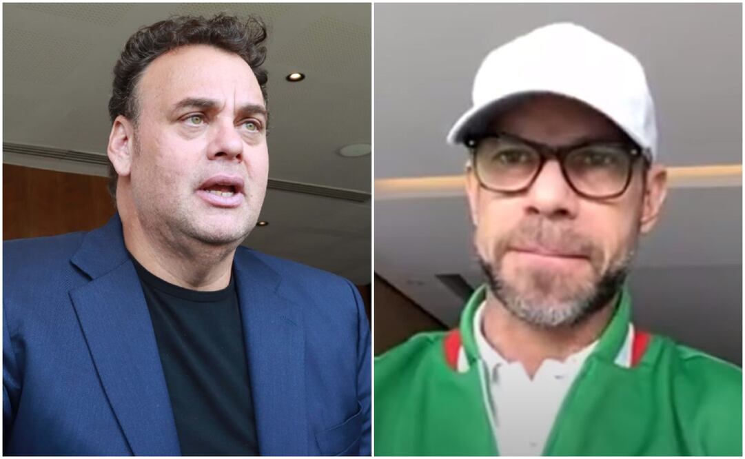 David Faitelson en una transmisión en vivo y Zague en un programa / FOTOS: Capturas