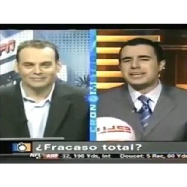 Álvaro Morales y David Faitelson trabajaron varios años juntos en ESPN. Foto: Especial
