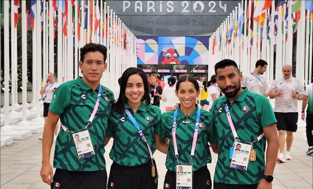 Equipo mexicano de Triatlón finalizó su prueba en el decimotercer sitio en París 2024. FOTO: @CONADE