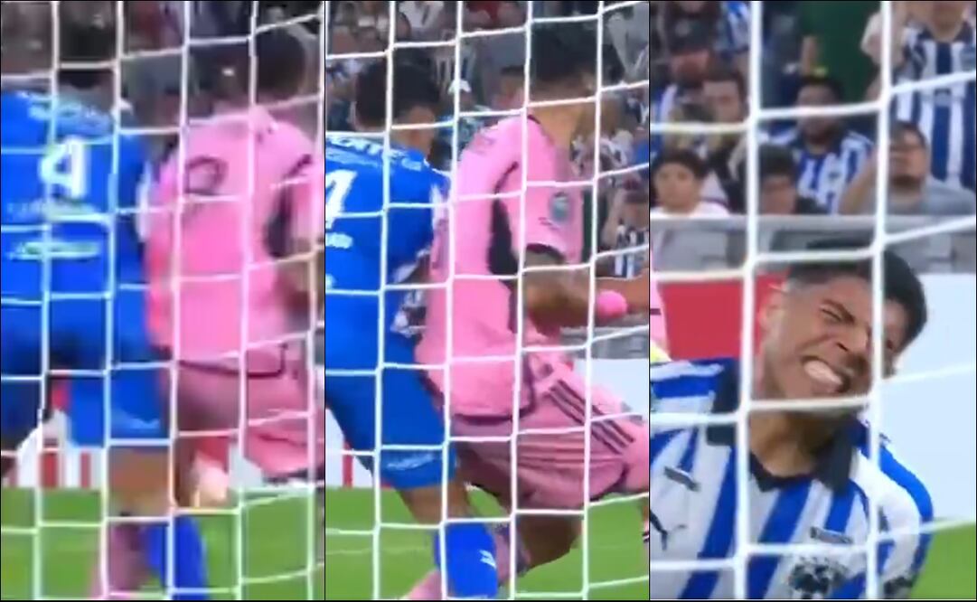 Luis Suárez agrede a Víctor Guzmán. FOTOS: Capturas