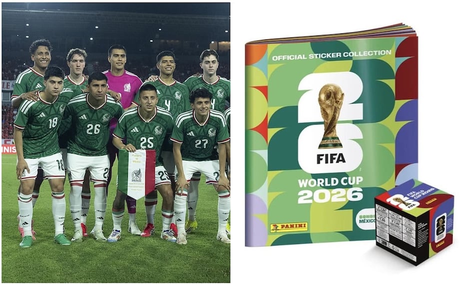 Jugadores de México en el Álbum Panini Foto: Imago7 / Especial
