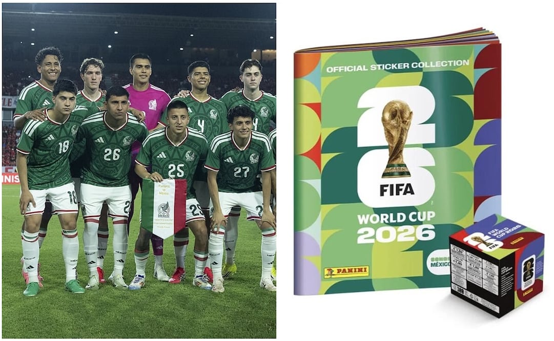 Jugadores de México en el Álbum Panini Foto: Imago7 / Especial