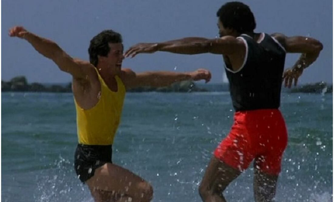 Rocky Balboa y Apollo Creed en la saga / FOTO: Captura