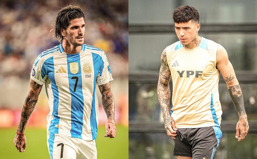 Rodrigo De Paul / Enzo Fernández. Fuente: Producción El Universal