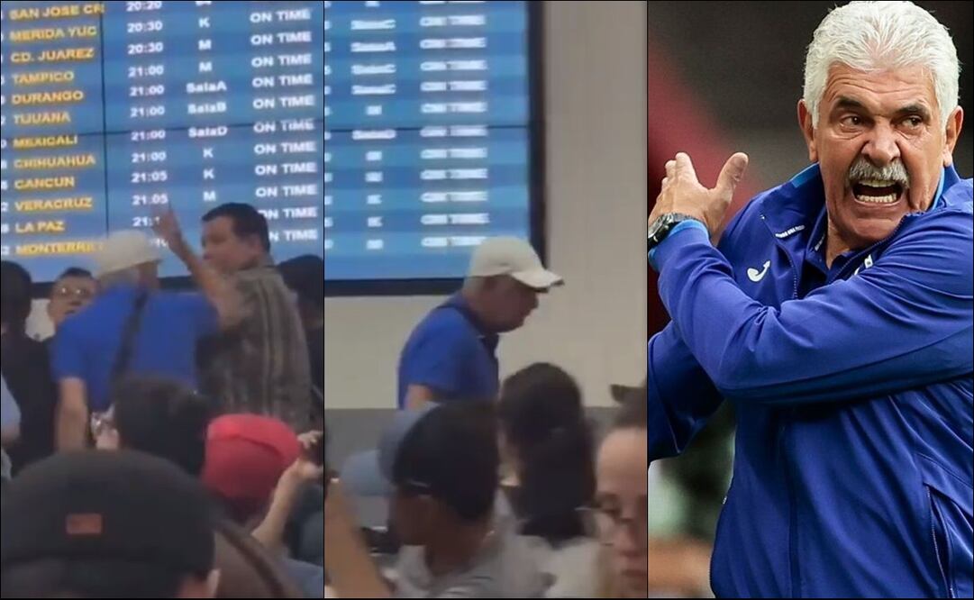 Ricardo Ferretti hizo tremendo coraje en el Aeropuerto de la Ciudad de México. FOTOS: Capturas