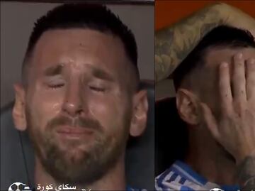 Lionel Messi abandonó la Final de Copa América ante Colombia por lesión y estalló en llanto