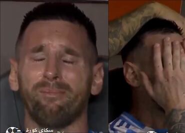 Lionel Messi abandonó la Final de Copa América ante Colombia por lesión y estalló en llanto