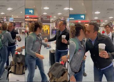 Jackie Nava y Juan Manuel Márquez tuvieron un emotivo encuentro previo a la pelea Canelo vs Munguía