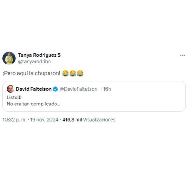 La comentarista catracha dedicó esta polémica publicación a David Faitelson. Foto: Especial
