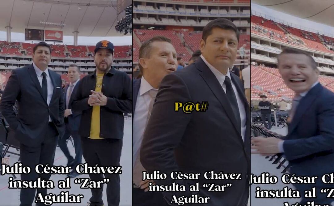 Julio César Chávez insultó a Carlos Guerrero mientras grababa una cápsula. Foto: Especial