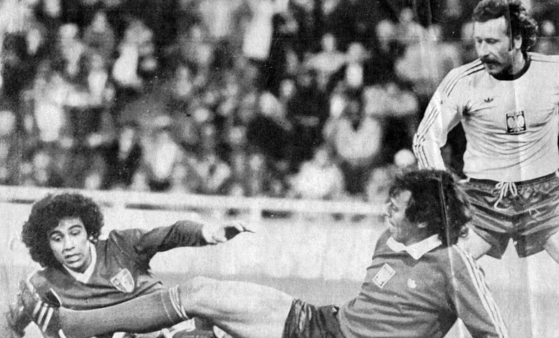 Hugo Sánchez fue incapaz de evitar que México fuera goleado en la Copa del Mundo ante Alemania en Argentina 1978. Foto: Archivo