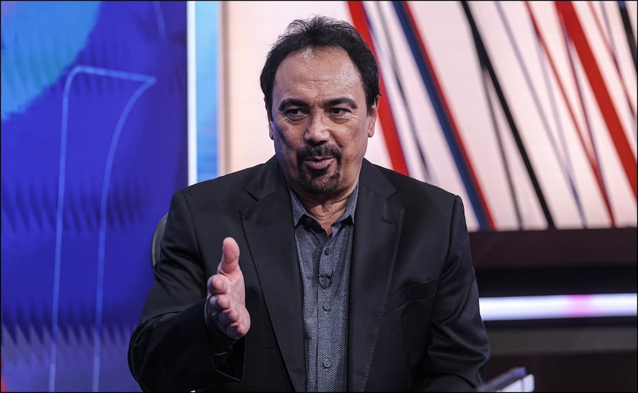 Hugo Sánchez, durante su charla con EL UNIVERSAL Deportes. FOTO: Gabriel Pano | EL UNIVERSAL
