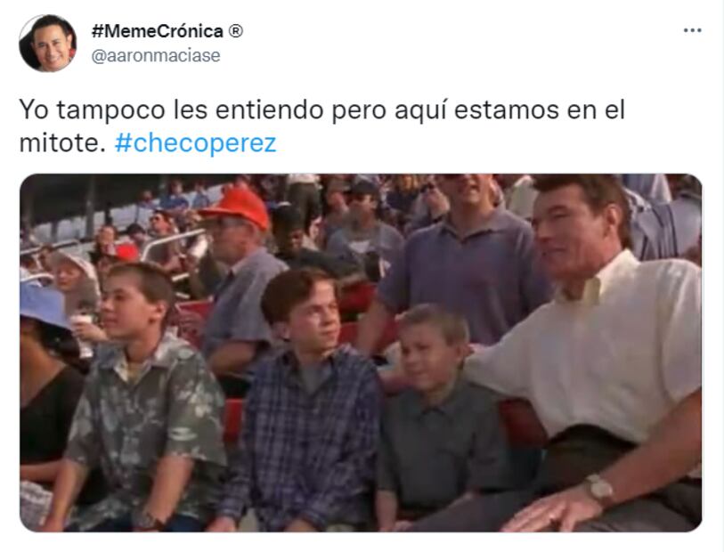"Checo" Pérez se vuelve a subir al podio, aquí los mejores memes