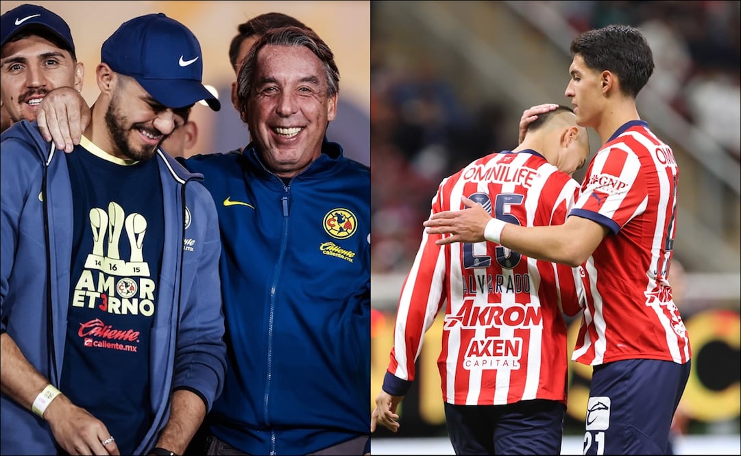 Los americanistas enviaron un fuerte 'recadito' a las Chivas durante su festejo por el Tricampeonato. FOTOS: Especial / Imago7