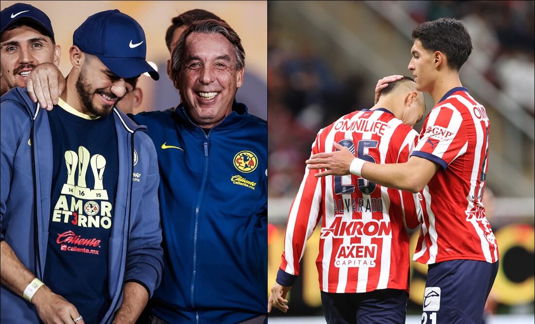 Los americanistas enviaron un fuerte 'recadito' a las Chivas durante su festejo por el Tricampeonato. FOTOS: Especial / Imago7