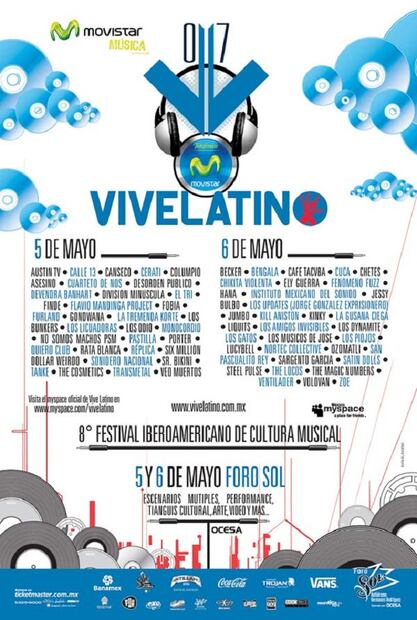 ¿Cuál fue tu favorito? 20 años del Vive Latino a través de sus carteles