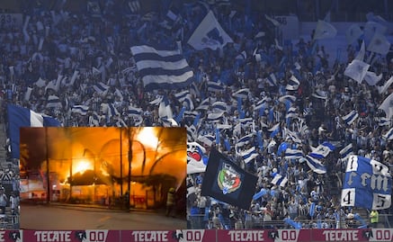 Aficionados de Rayados provocan incendio tras festejos por empate ante Tigres en Clásico Regio