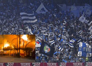 Aficionados de Rayados provocan incendio tras festejos por empate ante Tigres en Clásico Regio