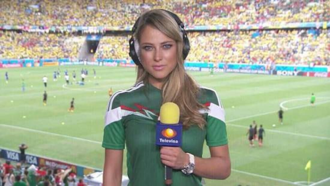 Vanessa Huppenkothen fue parte de la cobertura de Televisa en el Mundial de Rusia 2018. Foto: Especial