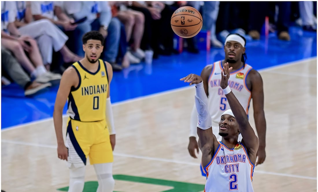 Finales de la NBA entre OKC Thunder e Indiana Pacers Foto: EFE