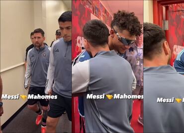 ¡Un saludo entre estrellas! Lionel Messi y Patrick Mahomes tuvieron un emotivo encuentro en la MLS