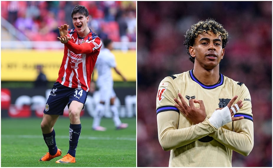 Hormiga González y Lamine Yamal Foto: Imago7 / EFE