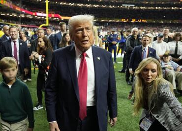 Así fue recibido el presidente de Estados Unidos, Donald Trump, por la afición en el Super Bowl LIX