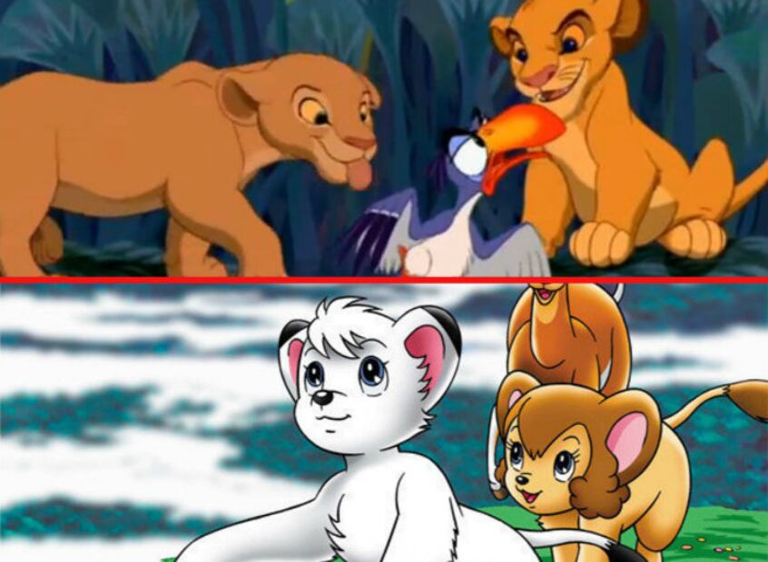 “El Rey León”… ¿un descarado plagio de la caricatura “Kimba, el León Blanco”?
