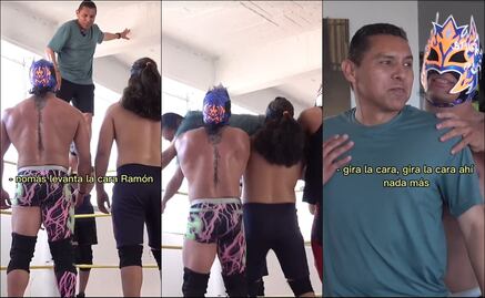Ramoncito Morales le entró a la lucha libre y... ¡hasta 'pierrotazos' se llevó de recuerdo!