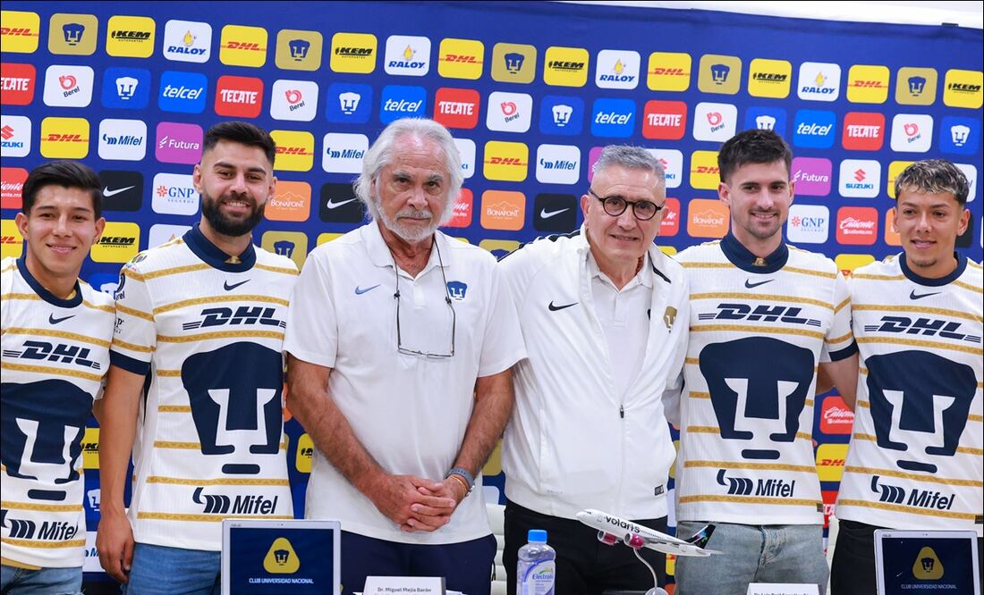 Pumas presentó a sus cuatro refuerzos para el Apertura 2024 y aseguró que tiene equipo completo / FOTO: Imago7