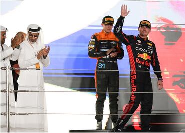 Verstappen estrenó su tricampeonato ganando el GP de Qatar, 'Checo' acabó en noveno