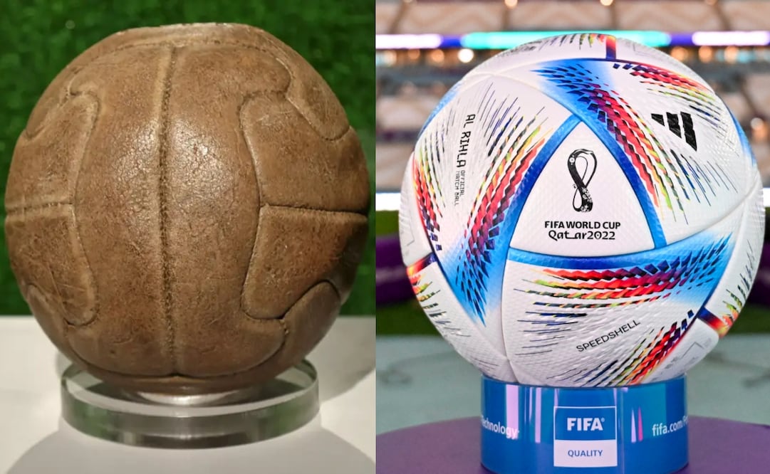 Balones de los Mundiales desde 1930 a 2022 / Foto: FIFA/Imago7
