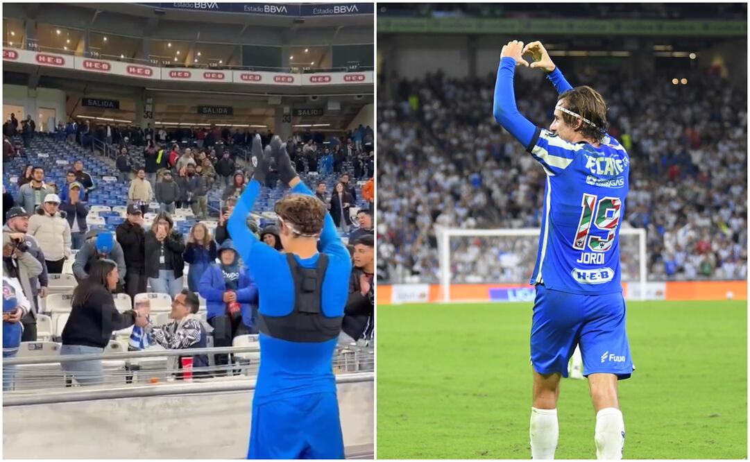 Jordi Cortizo con Rayados presenciando pedida de mano / FOTOS: Captura e Imago7