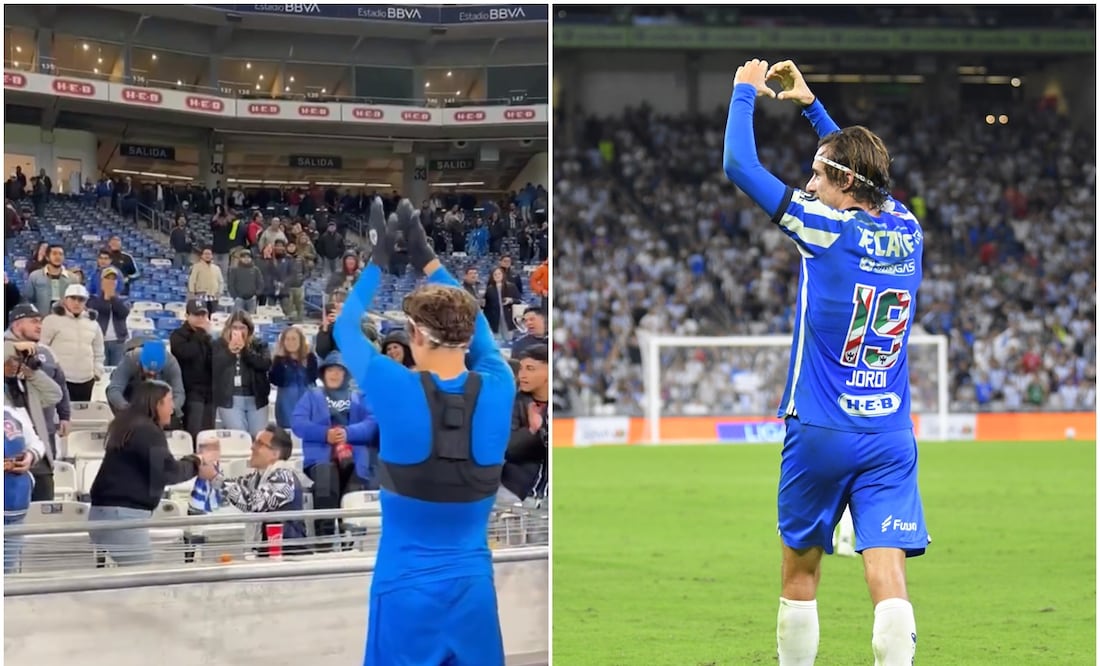 Jordi Cortizo con Rayados presenciando pedida de mano / FOTOS: Captura e Imago7
