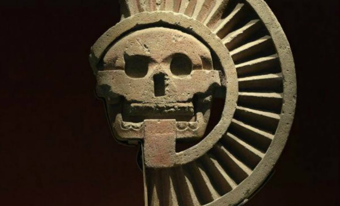 Disco de la muerte teotihuacano en el Museo de Antropología. (Foto: El Universal)