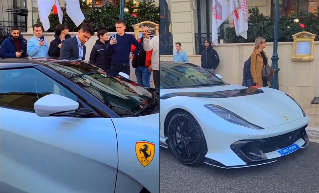 Charles Leclerc esta estrenando súper deportivo - Foto: Especial