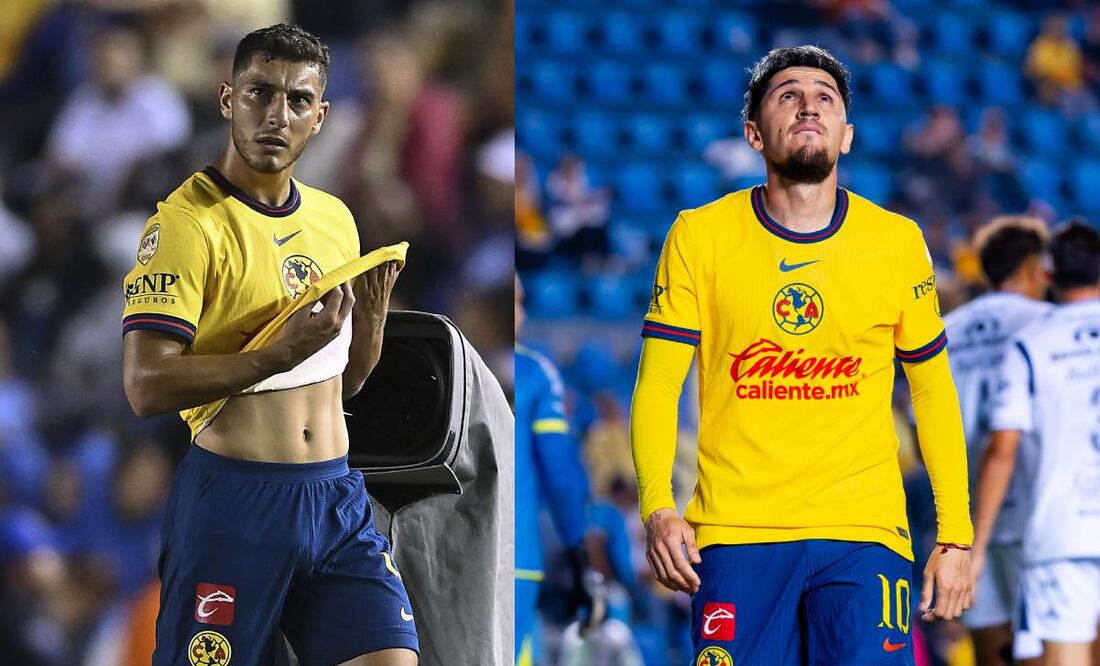 Sebastián Cáceres y Diego Valdés son dos bajas sensibles para el América de cara al Clásico ante Chivas. Foto: Imago7