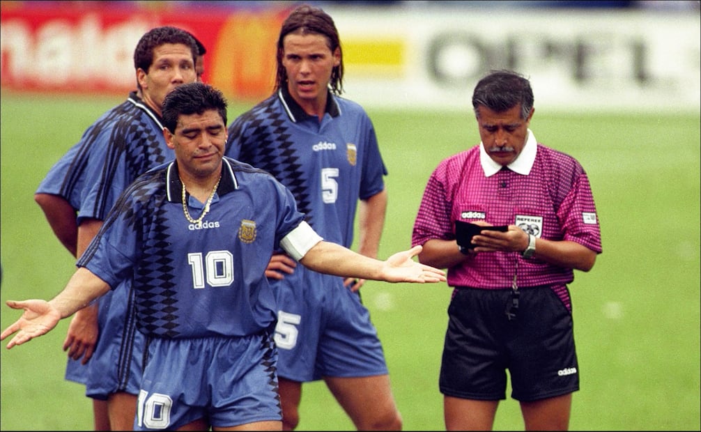 El día que Maradona dio positivo por dopaje en plena Copa del Mundo. FOTO: ESPECIAL