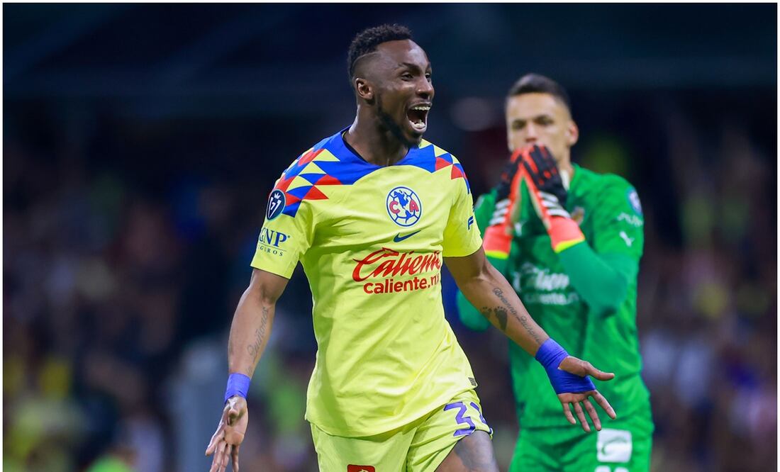 Julián Quiñones celebrando gol de América ante Chivas en Concachampions / FOTO: Imago7