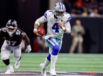 Dak Prescott salió lesionado en la derrota de los Dallas Cowboys ante los Atlanta Falcons