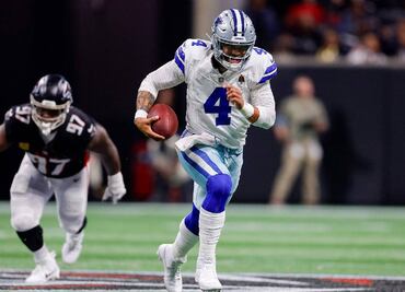 Dak Prescott salió lesionado en la derrota de los Dallas Cowboys ante los Atlanta Falcons