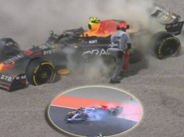 Checo Pérez vivió una pesadilla ¡Así fue el choque provocado por Ocon que lo sacó de la carrera sprint!