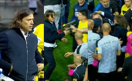 Matías Almeyda, DT del AEK, perdió la cabeza y armó bronca contra cuerpo técnico del PAOK