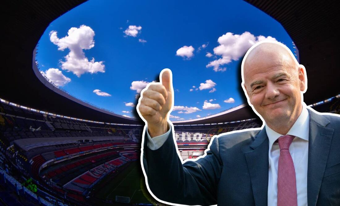 Gianni Infantino alabó la historia del Estadio Azteca. Foto: Especial