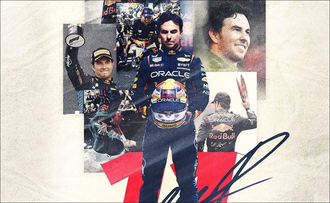 Checo Pérez fue renovado hasta el 2026 por Red Bull - Foto: Red Bull